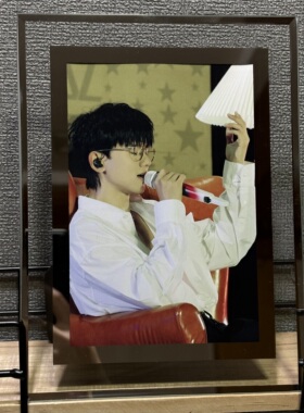 张杰周边桌面摆件水晶台式相框免费定制同款纪念照片创意礼品礼物