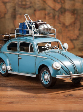 速发复古怀旧老型铁式老爷车汽车模艺装饰摆件餐厅客厅书柜摆件