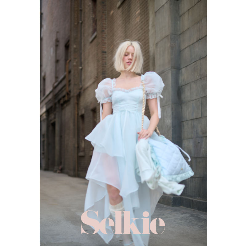 Selkie Collection海蓝之泪仙女长款礼服裙-图0