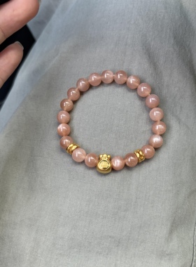 黄金999足金手链招财福袋金珠硬金手串送女友老婆七夕情人节礼物