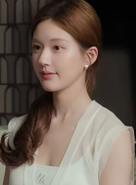 许我耀眼赵露思同款拉丝弧形耳环女2025新款耳钉高级感无耳洞耳夹
