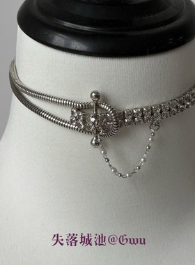 失落城池|Gwu复古精致choker锁骨链小众设计公主甜酷辣妹项链女