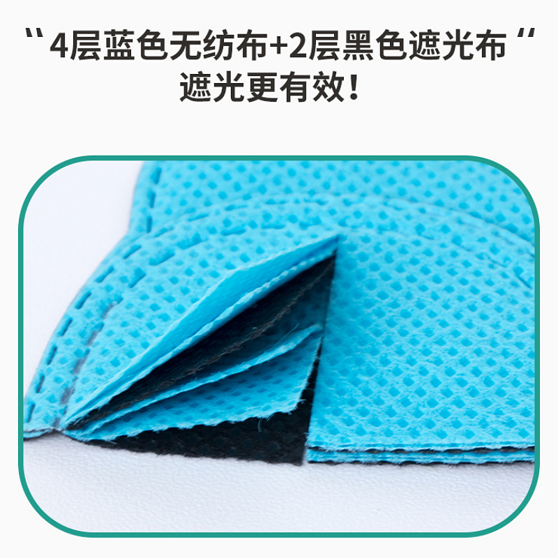 儿童弱视遮光眼罩遮眼睛遮挡罩斜视矫正家庭训练用品眼镜遮盖布-图1