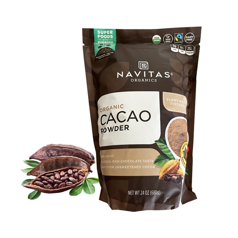 [限量抢购]navitas未碱化可可粉Cacao生可可粉零添加糖生酮680g - 图3