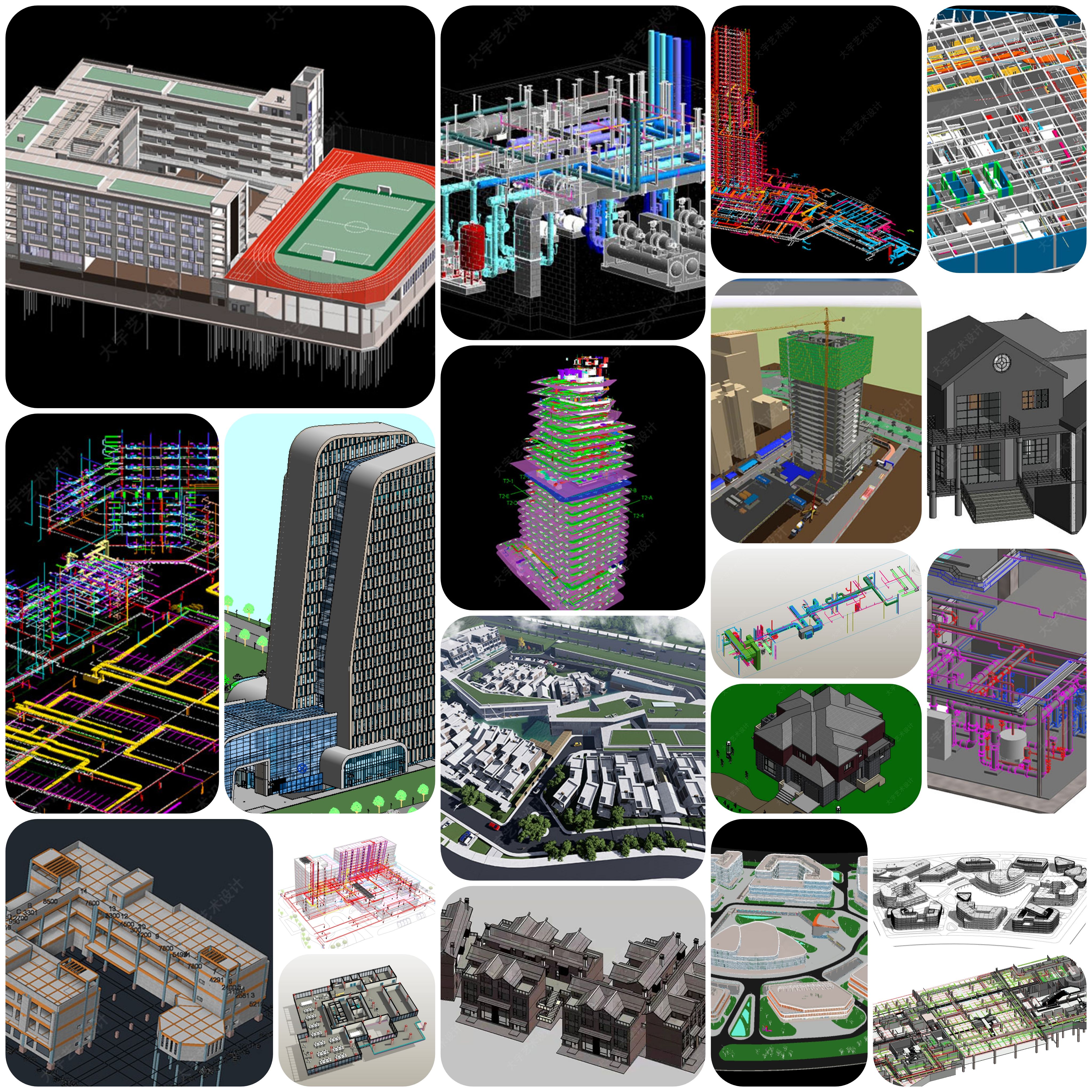 建模渲染代做SU犀牛C4D三维模型BIM代画revit产品3Dmax效果图制作 - 图0