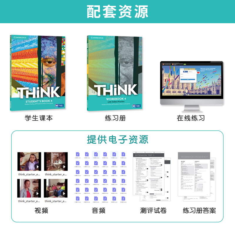 【巴布阅读】原版剑桥think第二版think教材剑桥少儿中小学英语cambridge think starter 12345KET/PET考试教辅 - 图2