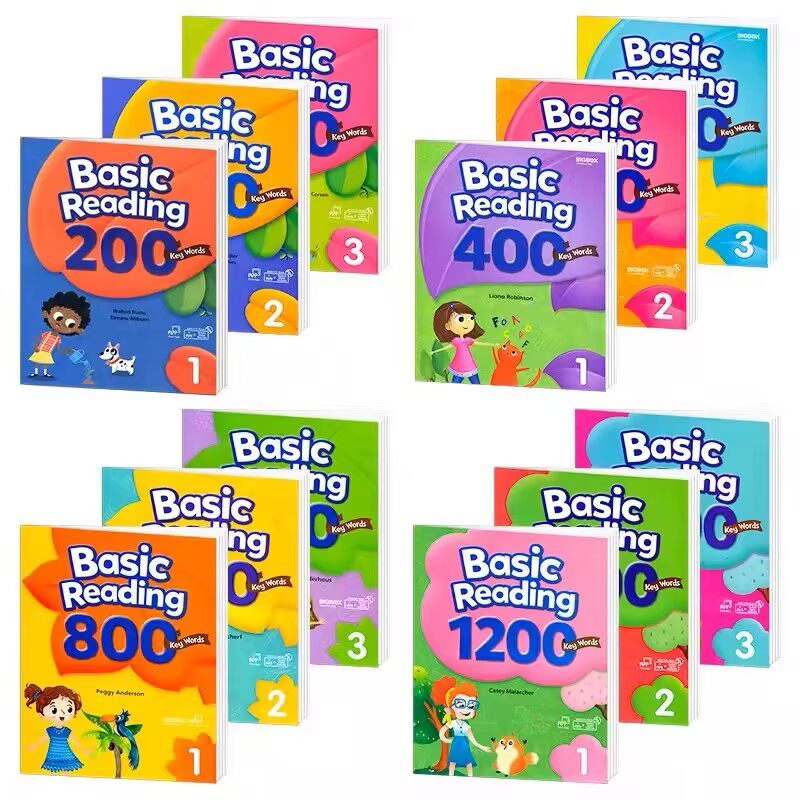 【巴布阅读】少儿英语教材key words Basic Reading 200 400 800 1200词阅读课程 单词提高积累 加强读写能力高频词阅读常见词阅读