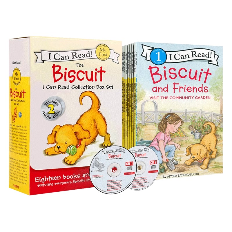 【斑达图书】英文原版I can read biscuit小饼干狗18册系列My First biscuit儿童英语启蒙画册分级阅读幼儿园课外读物早教绘本书