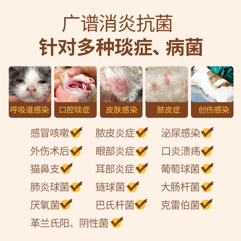 狗狗猫咪消炎药猫用口炎感冒咳嗽药尿路感染口腔耳朵宠物专用头孢,淘宝优惠券,粉丝福利购,淘宝优惠卷