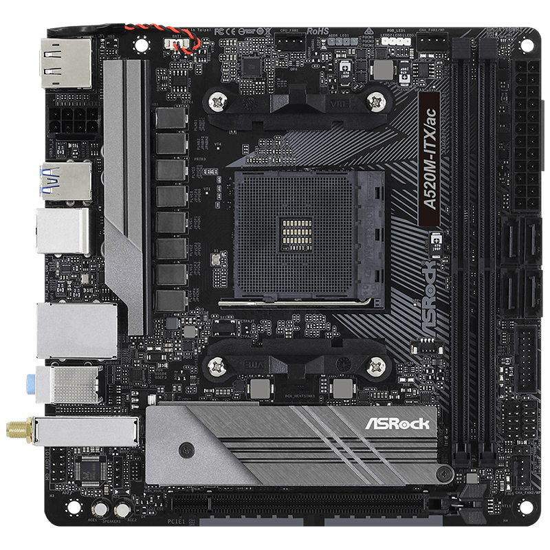 ASROCK/华擎 A520M-ITX/wifi迷你 17*17台式电脑游戏主机AMD主板-图3