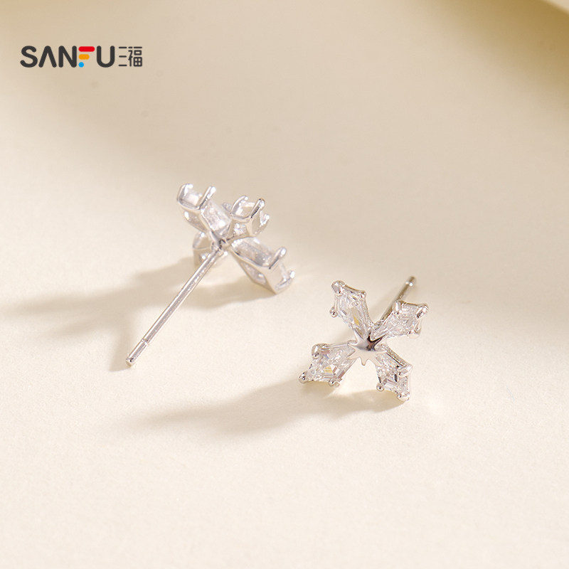 三福925银气质多造型耳钉一对 时尚首饰耳饰配饰耳环848459,淘宝优惠券,粉丝福利购,淘宝优惠卷