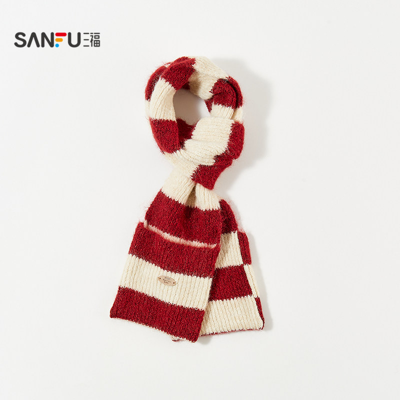 三福撞色口袋长巾围巾 时尚潮流氛围感服饰配件配饰围脖848414,淘宝优惠券,粉丝福利购,淘宝优惠卷