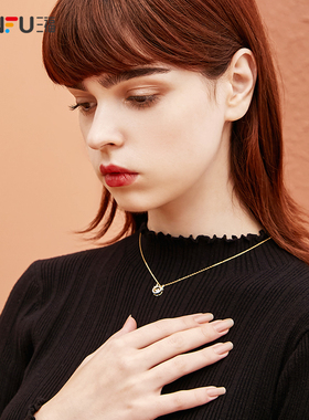 银饰七夕礼物925心形锁骨链