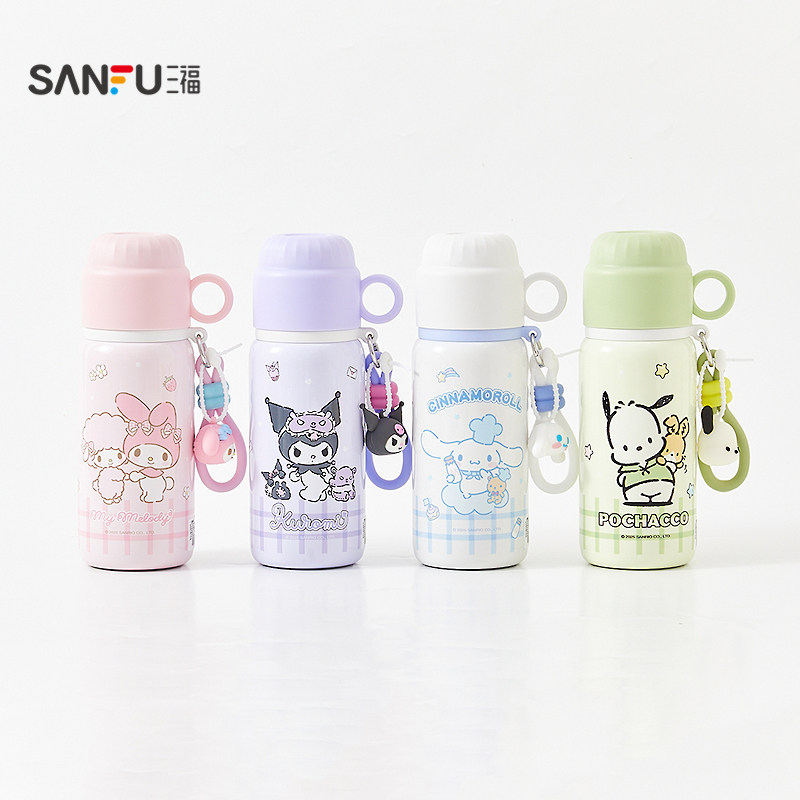 sanfu三福三丽鸥酷洛米美乐蒂大耳狗316不锈钢保温杯水杯女460ML,淘宝优惠券,粉丝福利购,淘宝优惠卷