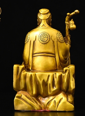 黄铜华佗仙师摆件家居玄关电视柜供台摆放医院药店诊所装饰工艺品