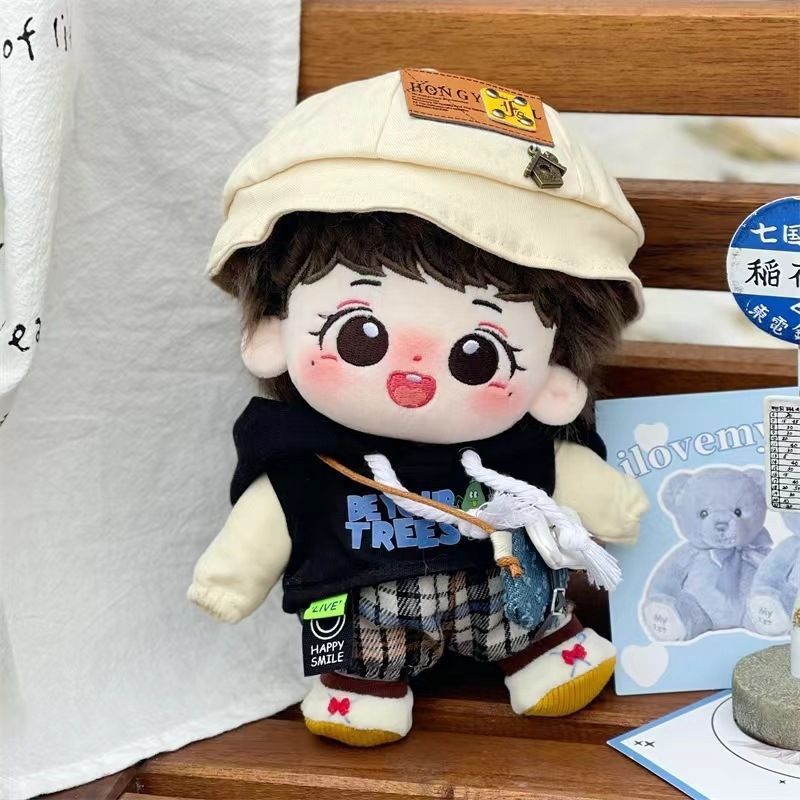 20cm棉花娃娃莎头组合孙颖莎王楚钦属性可爱换装玩偶毛绒公仔礼物 - 图3