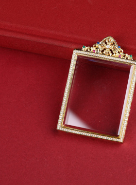 新藏族黄铜不掉色唐卡盒吊坠嘎乌