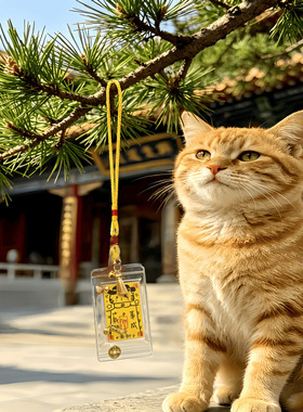 苏州文创猫猫符狗狗手机贴纸文祝
