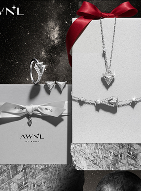 AWNL引力场M陨石项链手链套装女