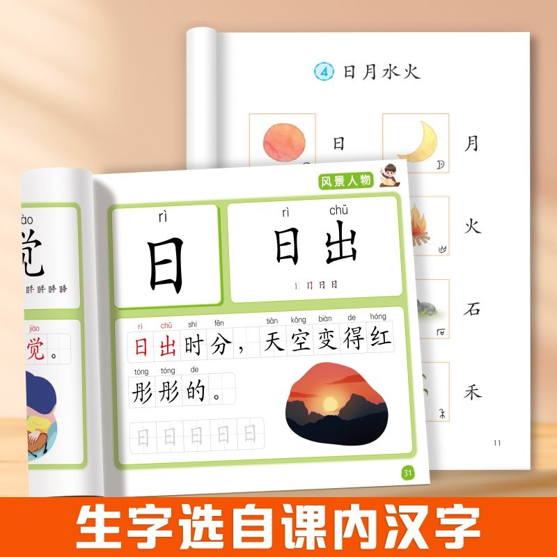 儿童幼儿学前识字启蒙识字组词早教书思维导图形象识字幼小衔接看图识字3—6岁儿童幼儿园益智启蒙认知早教书识字阅读绘本识字大王