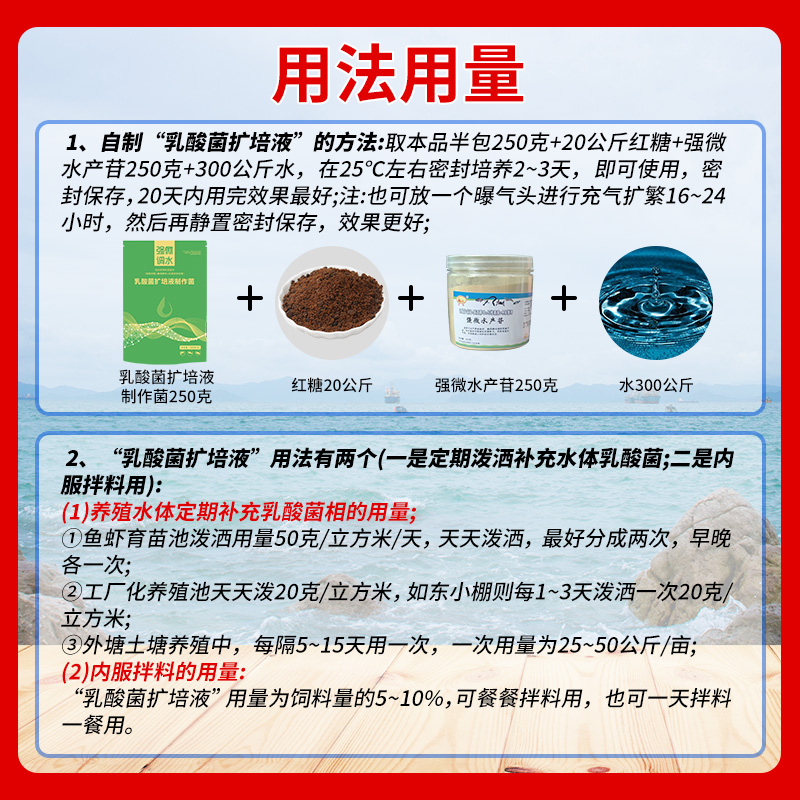 强微生物乳酸菌种王扩培液原种制作壮肠弧菌水产养殖专用em发酵剂-图1