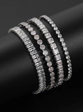 高级感锆石手链 Zircon Bracelets Silver Bracelet hand Jewelry
