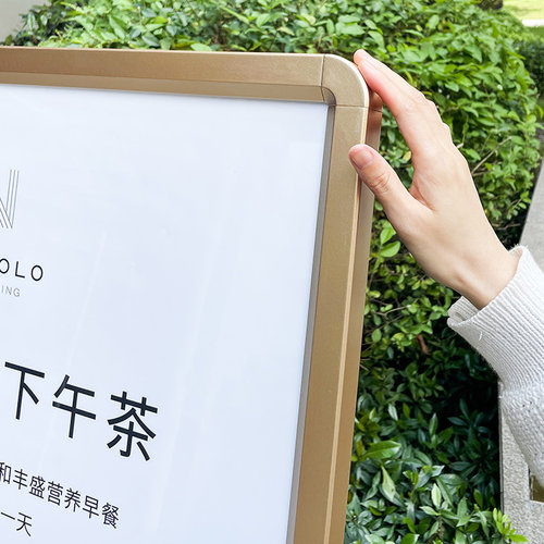 高端水牌立式展示牌酒店大堂指示牌落地广告牌门口迎宾立牌展示架 - 图2