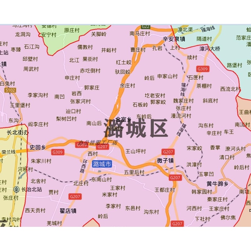 新款长治市地图定制贴挂超大巨幅壁画行政区划图办公室装饰画海报-图0