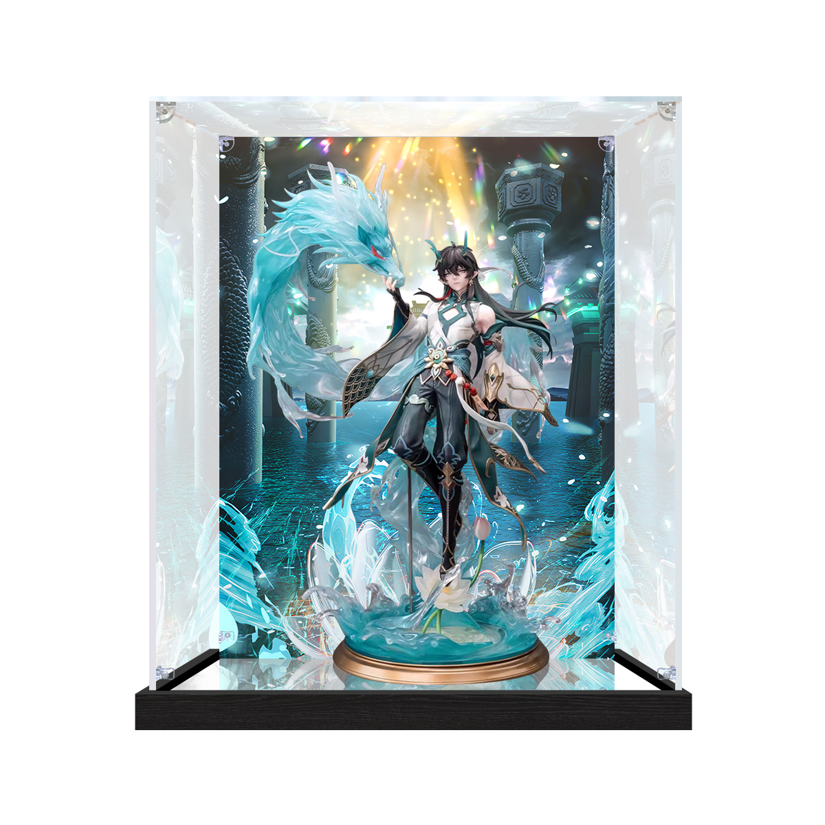 Transparent dust-proof cover suitable for Star Dome Railway figure storage box Danheng Moon Drinking Acrylic Display Box