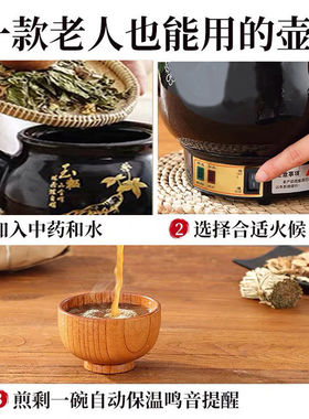 中药药壶电全自动煎药壶熬药砂锅煎药家用中药壶中医药罐插电神器