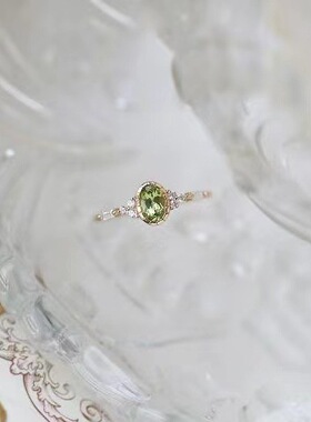 法国Gentle Motto【绿野仙踪】仿橄榄石个性设计高级感小众镀925