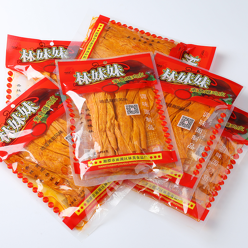 湖南湘潭特产林妹妹鸡皮条158g麻辣条爆鸡皮麻辣片散装小吃零食品 - 图3