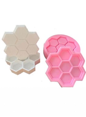 Hexagon Flower Pot Mold Plaster Cement Gypsum Concrete Silic