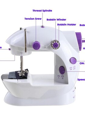 35Pcs Multi-Function Sewing Machine Mini Portable Household