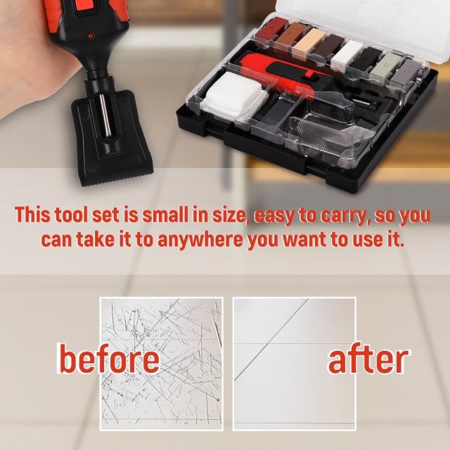 DIY Ceramic Tile Repairing Tool Set  Household Home Saving S - 图0