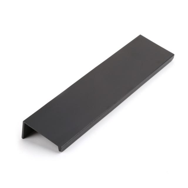 Black Hidden Cabinet Handles Zinc Alloy Kitchen Cupboard Pul - 图0