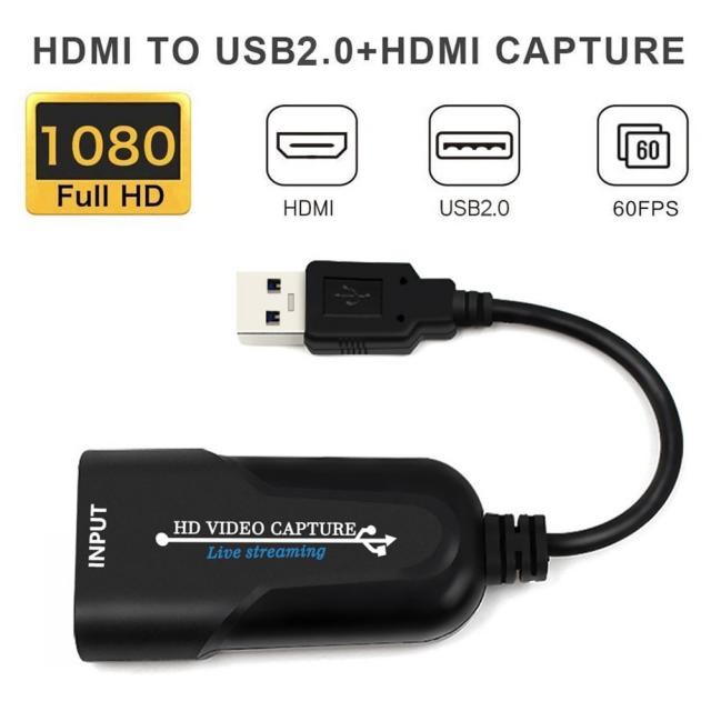 Portable USB 2.0 HDMI Game Capture Card 1080P placa de video - 图2