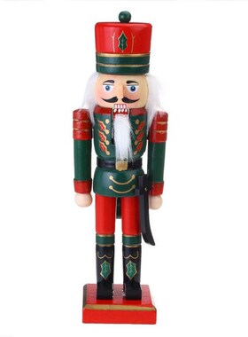 25cm Wooden Nutcracker Soldier Christmas Decoration for Home