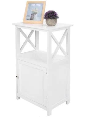 Modern Large Capacity Side Table Bedside Table Night Stand f