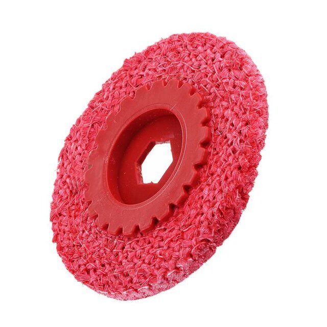Polishing Tool Red Hemp Rope Buffing Wheel for Stainless Ste_虎窝淘