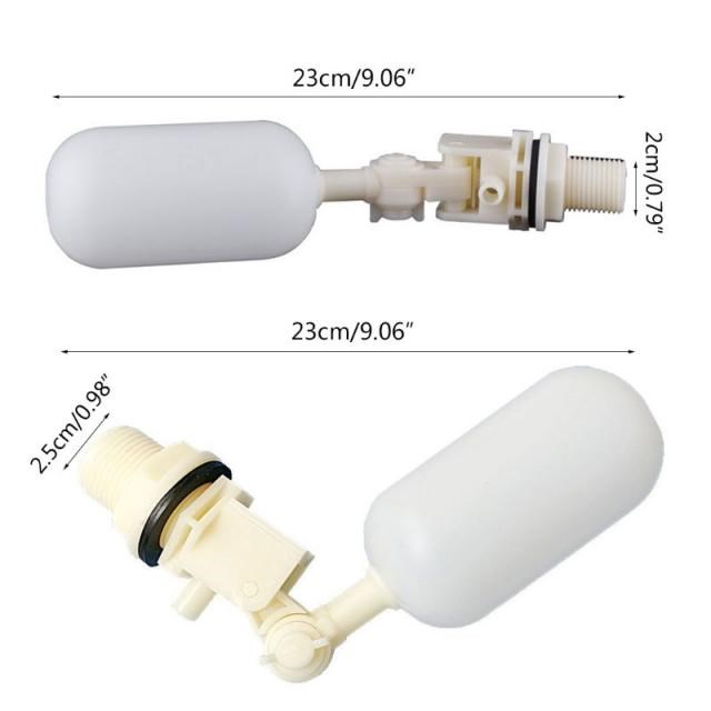 DN15 1/2'' DN20 3/4'' White Plastic Adjustable Auto Fill Flo - 图0