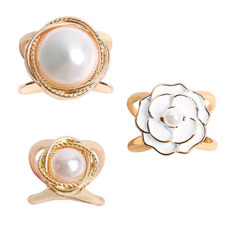 大衣腰带固定扣子飘带卡扣围巾丝巾扣风衣腰带戒指扣环百搭装饰品 - 图2