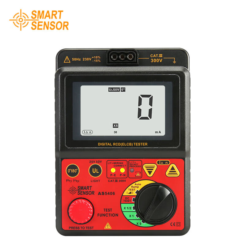 希玛漏电开关测试仪插座电流检测仪开关保护漏电保险电源测试仪AS - 图1