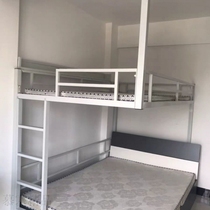 Loft bed loft overhead bed under empty upper bed lower table Home adult beds Suspended Duplex Second Floor
