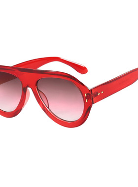 英国moleubak大框蛤蟆镜太阳眼镜前卫复古ins街拍走秀太阳镜欧美