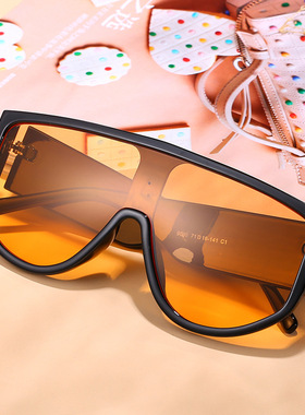 英国moleubak新款连体太阳镜 欧美个性大框一体墨镜 百搭炫彩