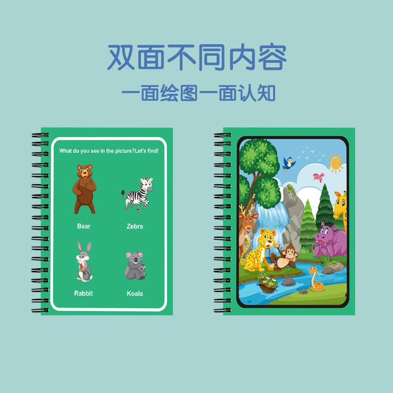 儿童水画本儿童画画本神奇涂色绘画套装宝宝益智反复填色水彩画玩,淘宝优惠券,粉丝福利购,淘宝优惠卷