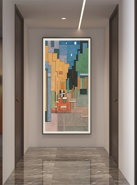 梵高世界名画玄关竖版装饰画