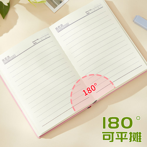 b6加厚空白本640页笔记本小清新加厚可平摊记事本横线本子学生画画本日记本定制logo空白页奶砖草稿纸草稿本 - 图1