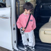 Boys' sweatshirts spring and autumn 2026 spring new style children's large and medium-sized boys' spring round neck pullover long-sleeved tops